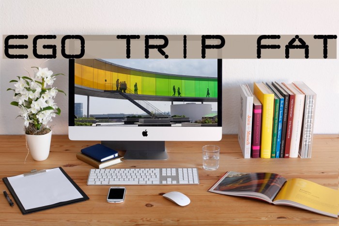 Ego trip Fat Font examples