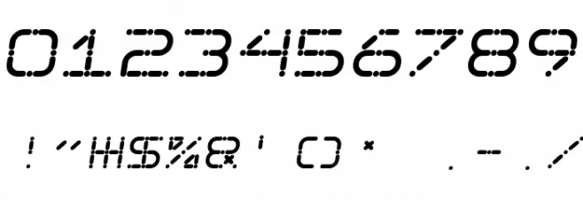 Ego trip Skew Font OTHER CHARS