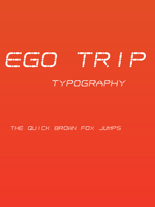 Ego trip Skew Poster