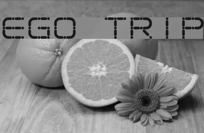 Ego trip Font examples