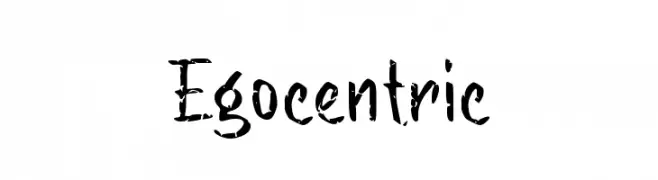 Egocentric  font caratteri gratis
