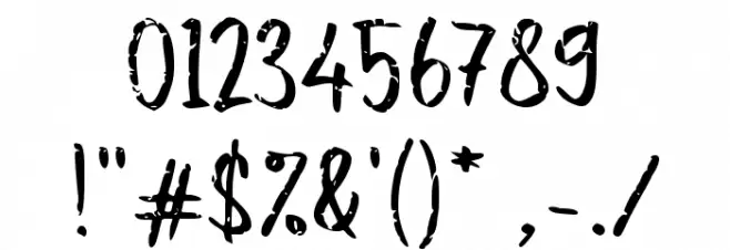 Egocentric Font OTHER CHARS