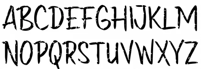 Egocentric Font UPPERCASE