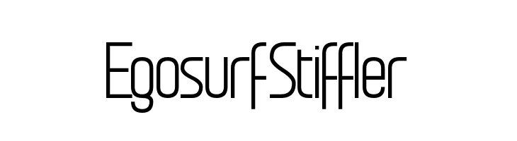 Egosurf Stiffler  Frei Schriftart Herunterladen