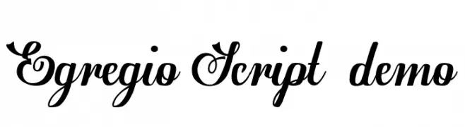 Egregio Script_demo  Frei Schriftart Herunterladen