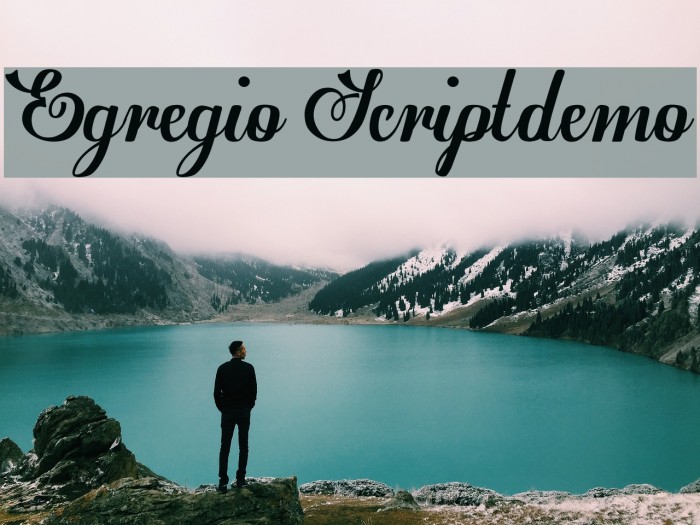 Egregio Script_demo Font examples