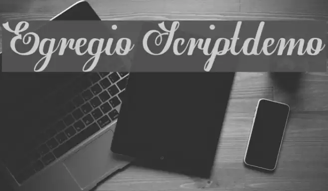 Egregio Script_demo Font examples