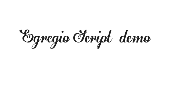 Egregio Script_demo Logo