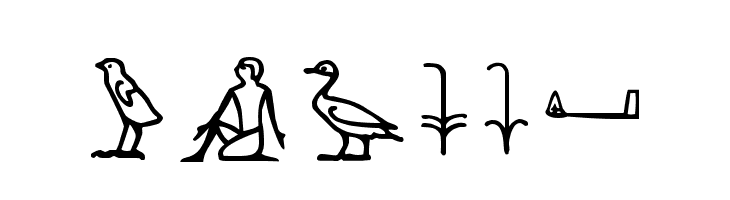 Egypt Font OTHER CHARS