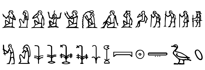 Egypt0 Font LOWERCASE