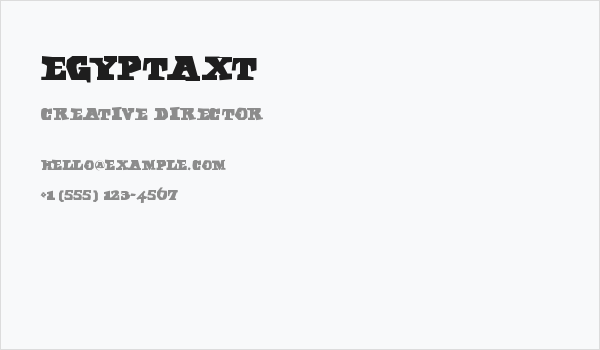 EgyptAxt Business Card