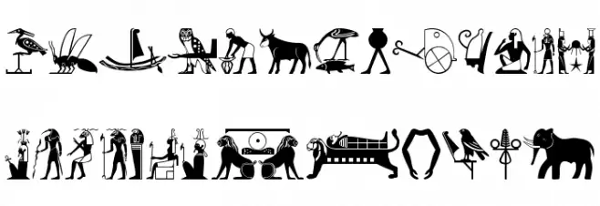 EgyptChildren Fonte MAIÚSCULAS
