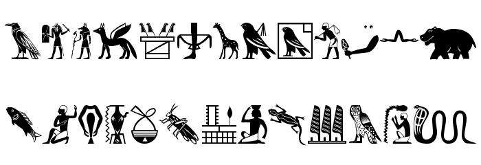 EgyptChildren Font LOWERCASE