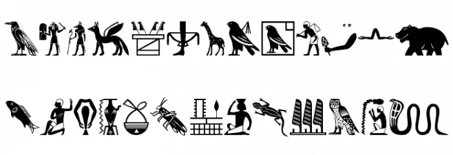 EgyptChildren خط أحرف صغيرة