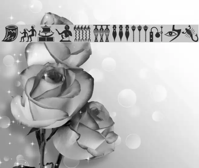 EgyptHieros Font examples