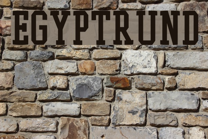 EgyptRund Font examples