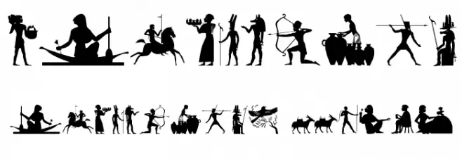 EgyptSilhous Font OTHER CHARS