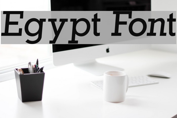 Egypt Font examples