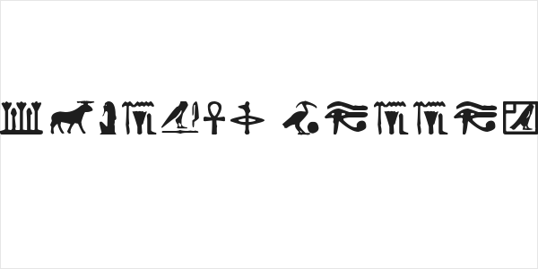 Egyptian Letters Logo