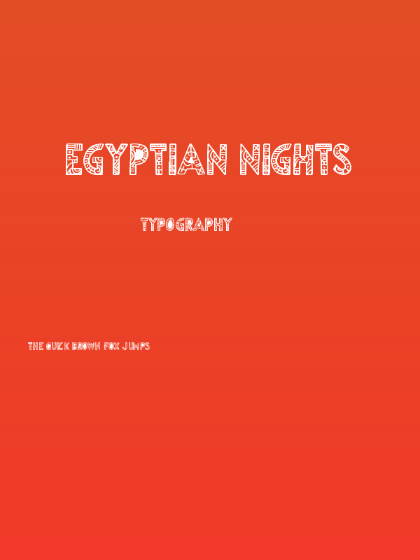 Egyptian Nights Poster