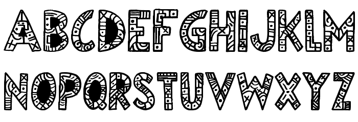 Egyptian Nights Font LOWERCASE