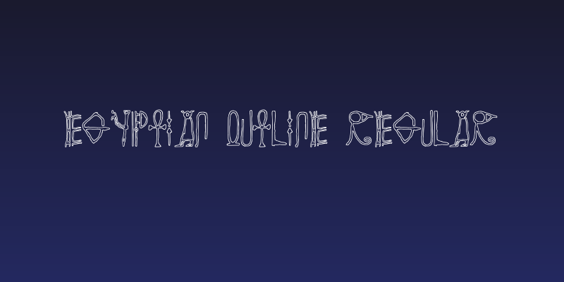 Egyptian Outline Regular Social Header