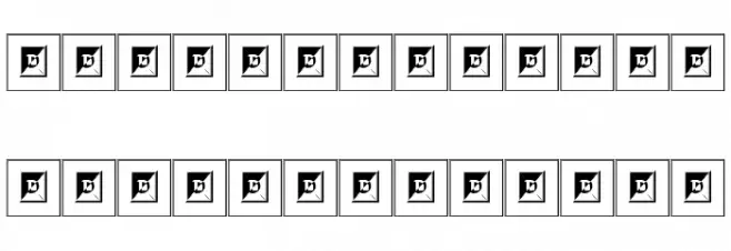 Egyptian Font UPPERCASE