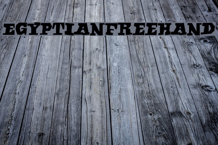 EgyptianFreehand Font examples