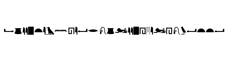 EgyptianHieroglyphsSilhouette  Descarca Fonturi Gratis