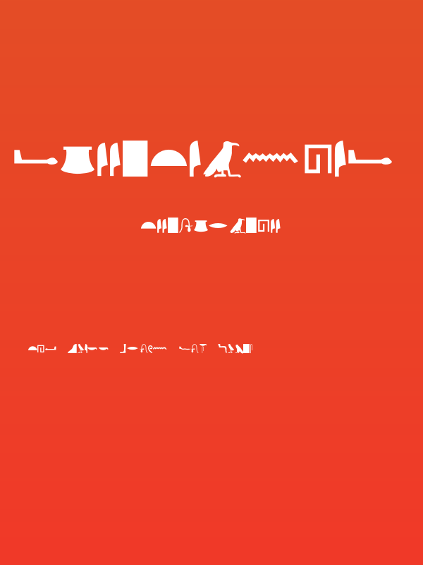 EgyptianHieroglyphsSilhouette Poster