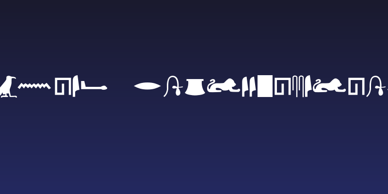 EgyptianHieroglyphsSilhouette Social Header