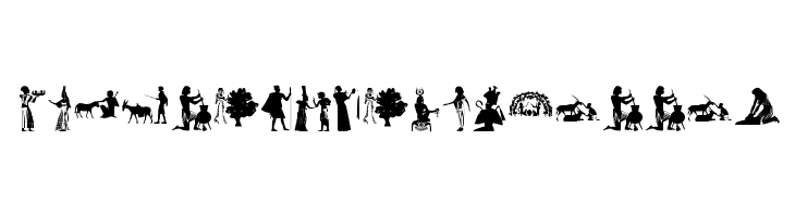 EgyptianSilhouettes  Free Fonts Download