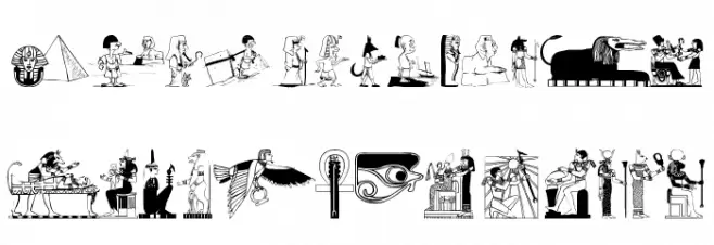 Egypticons Шрифта ВЕРХНИЙ