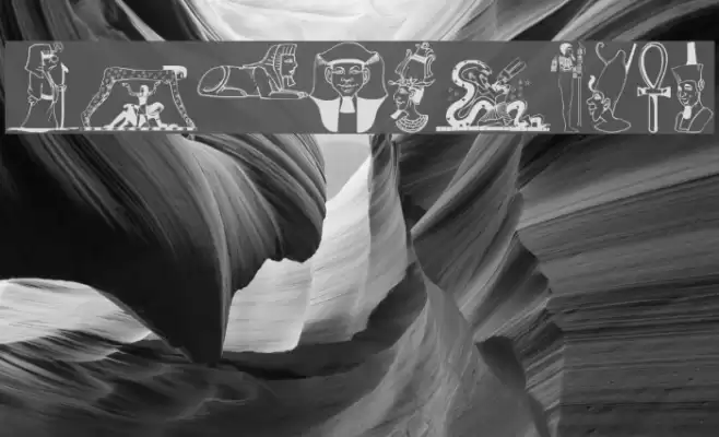 Egypticons Font examples