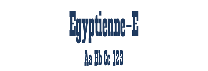 Egyptienne-E Font Preview