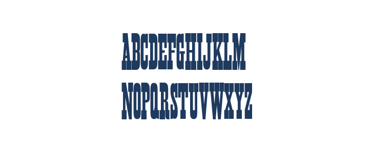 Egyptienne-E Uppercase