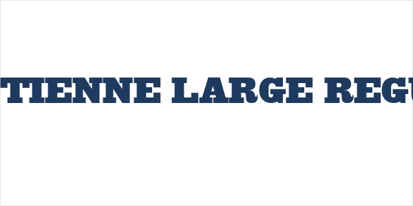 Egyptienne Large Regular Logo