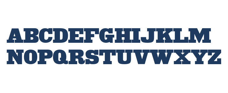 Egyptienne Large Regular Lowercase