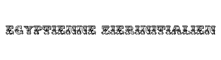 Egyptienne Zierinitialien  Frei Schriftart Herunterladen