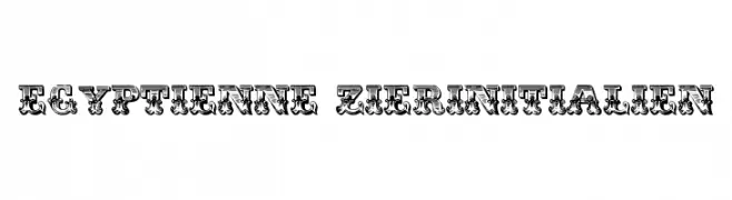 Egyptienne Zierinitialien  لخطوط تنزيل