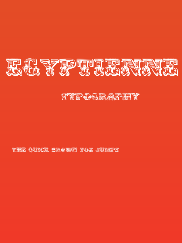 Egyptienne Zierinitialien Poster