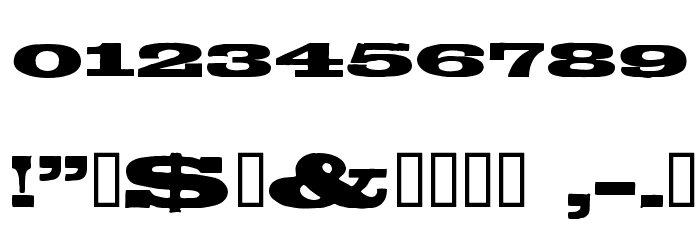 Egyptientto2 Font OTHER CHARS