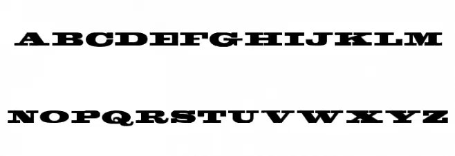 Egyptientto2 خط أحرف كبيرة