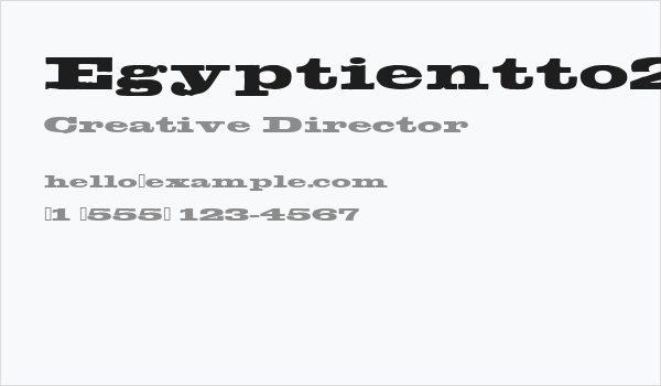 Egyptientto2 Business Card
