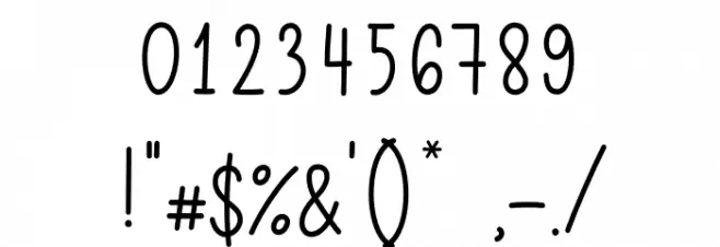 egg party Font OTHER CHARS