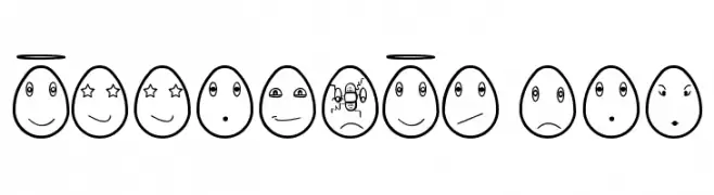 eggfaces tfb  Free Fonts Download