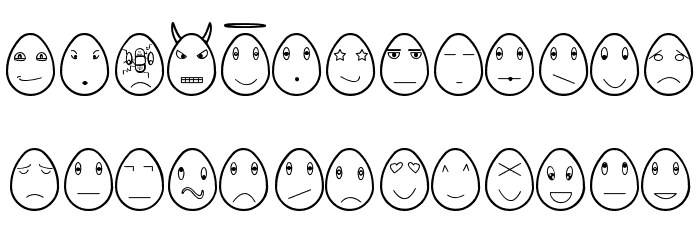 eggfaces tfb Font LOWERCASE