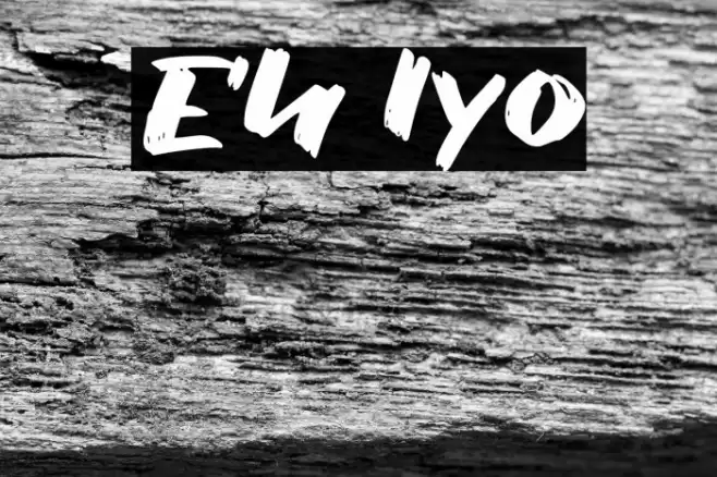 Eh Iyo Font examples