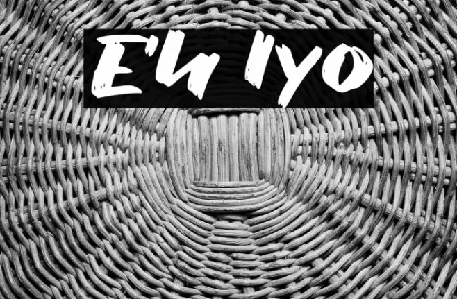 Eh Iyo Font examples