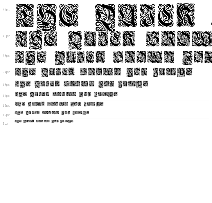 Ehmcke-Fraktur Initialen Waterfall